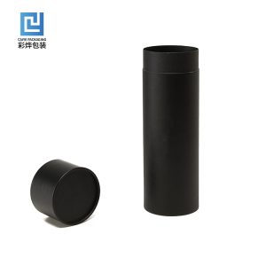 matte black cylinder tube packaging