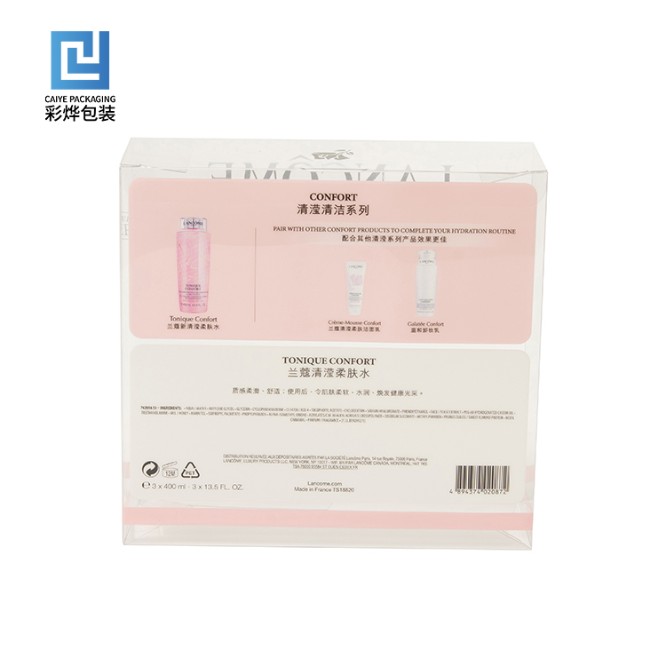 DSC_5460 Custom Clear PVC Window Packaging Box for Apparel and Cosmetics - view 2 | Caiye Packaging